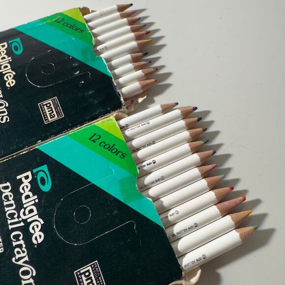 Vintage Pedigree 12 Pencils Art Crayons with Kellogg's Characters Non-Toxic43 - Picture 2 of 11